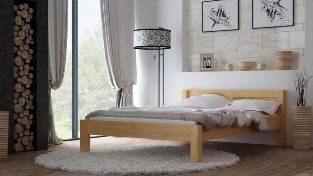 Gulta Wiktoria ar stelāžu Guļamvietas platums: 160 cm, Guļamvietas garums: 200 cm, · Priede · 171 × 213 × 71 cm