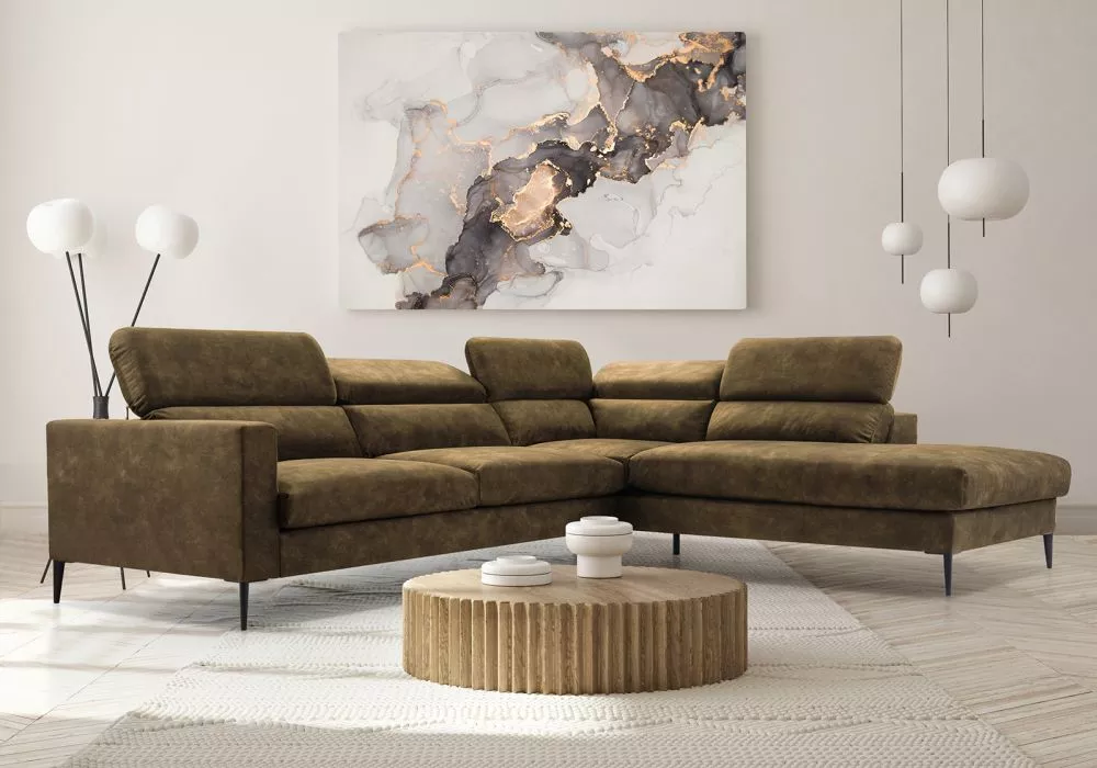 Dīvāns Jezzi Standard · Olīvu · 250 × 300 × 94 cm