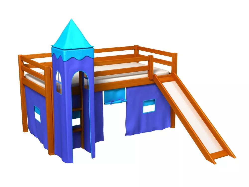 Bērnu gulta Gabi Z Tower ar stelāžu Guļamvietas platums: 80 cm, Guļamvietas garums: 180 cm, · 88 × 188 × 106 cm