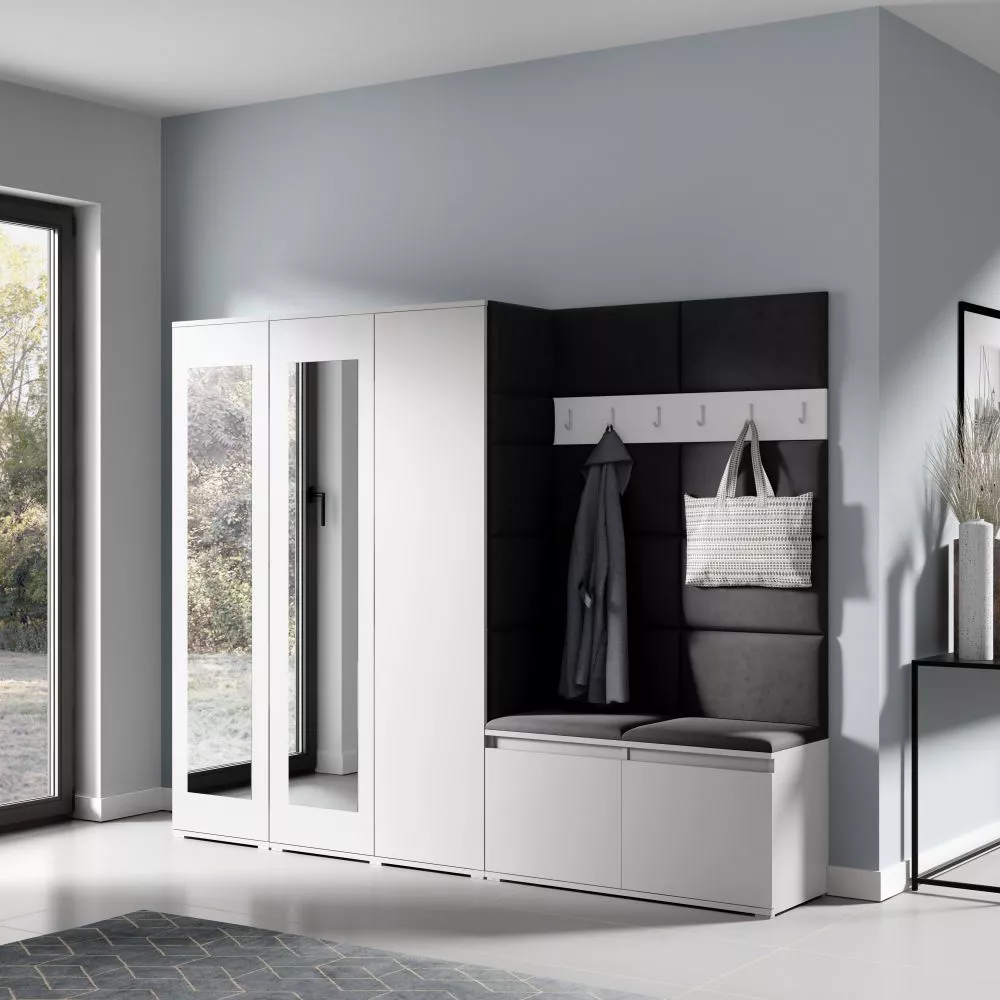 Apavu plaukts Emi 15 Trinity Korpusa krāsa: balts, · 235 × 185 × 40 cm