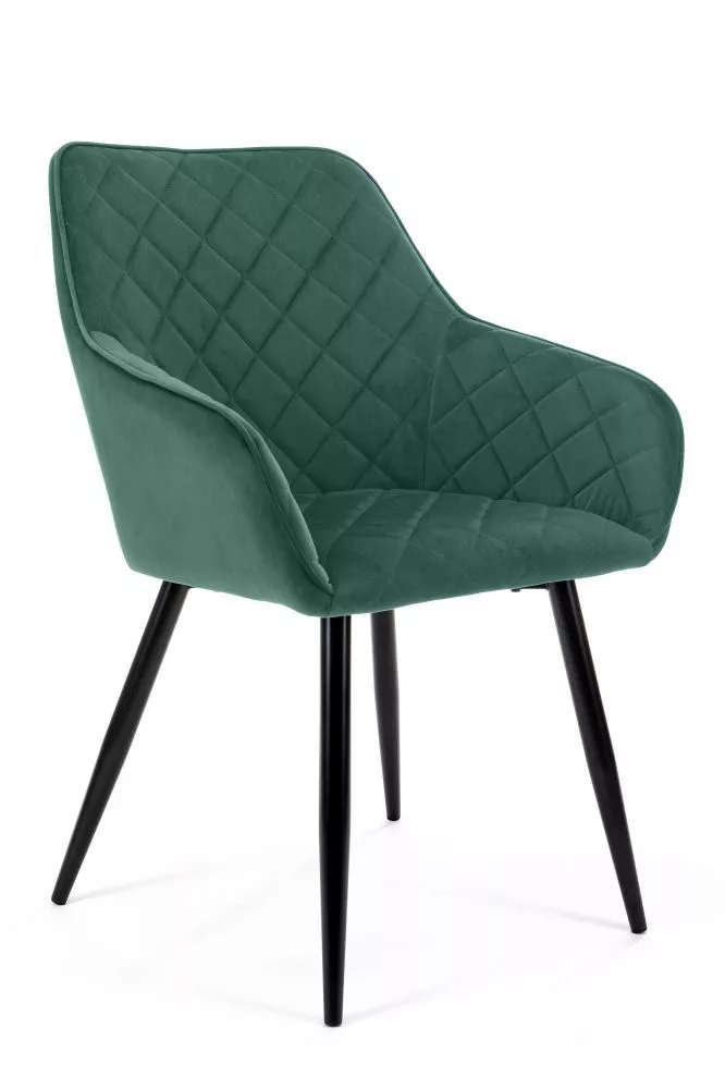 Krēsls SJ.082 Velvet Black Set · Zaļš · 85 × 60 × 59 cm