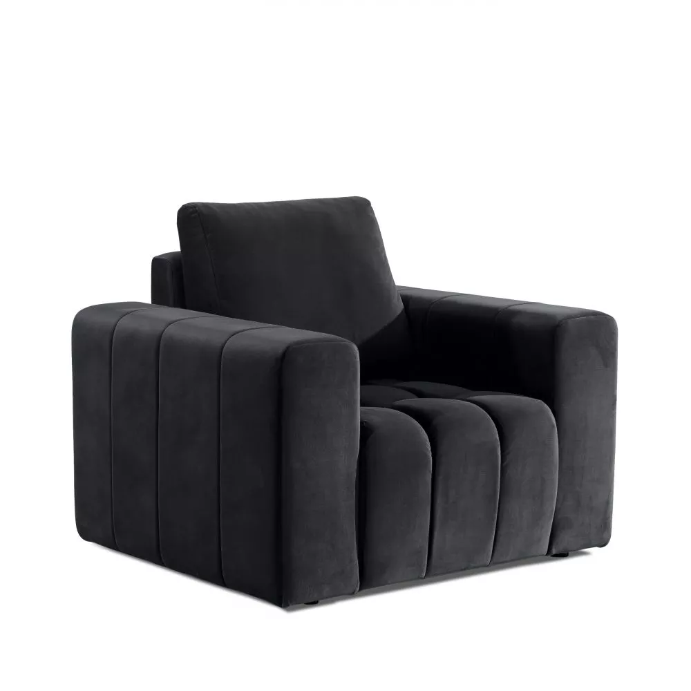 Mīksts krēsls Lazaro 1S Premium Standad · Grafīts · 108 × 89 × 85 cm