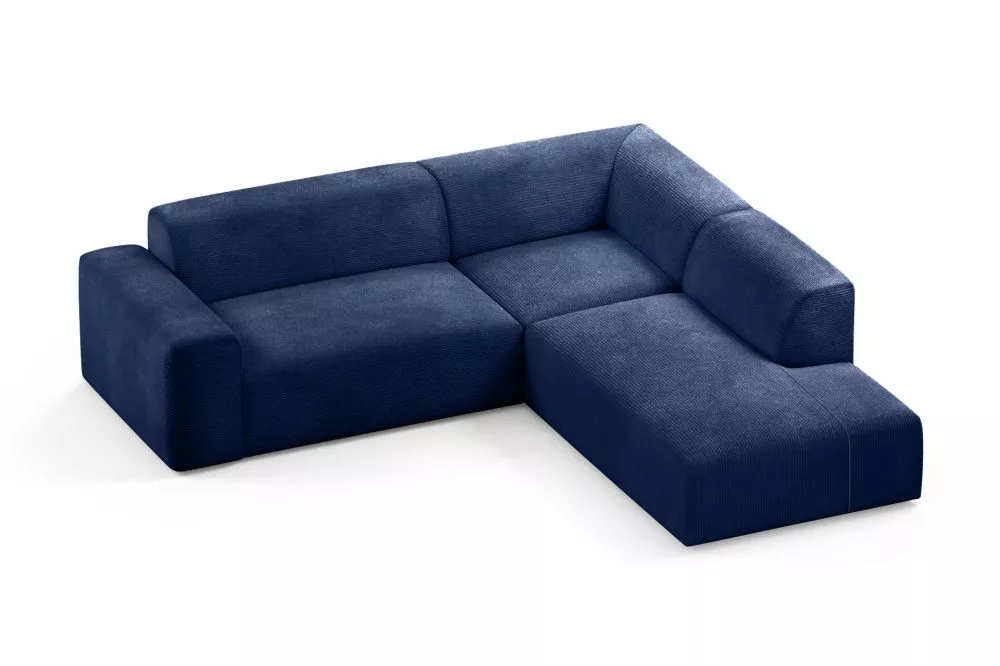 Dīvāns Zeus XL standard · Tumši zils · 252 × 263 × 70 cm