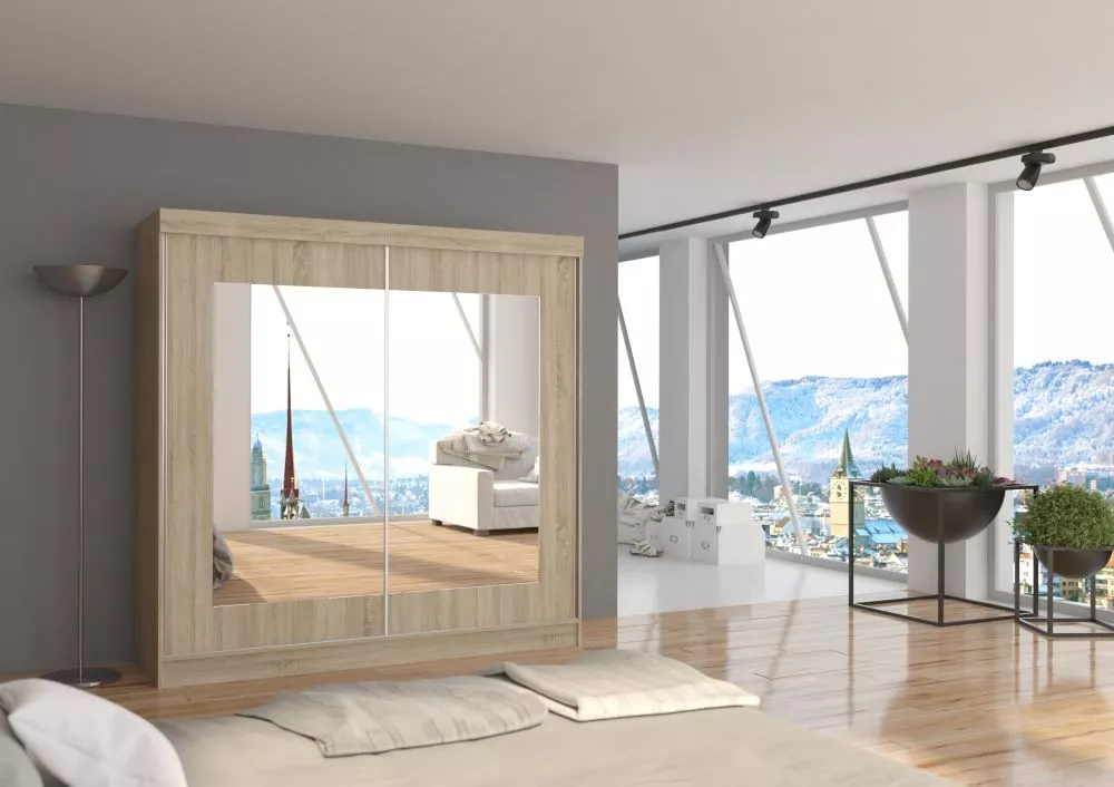Skapis Mateo 200 · Sonoma · 200 × 62 × 200 cm