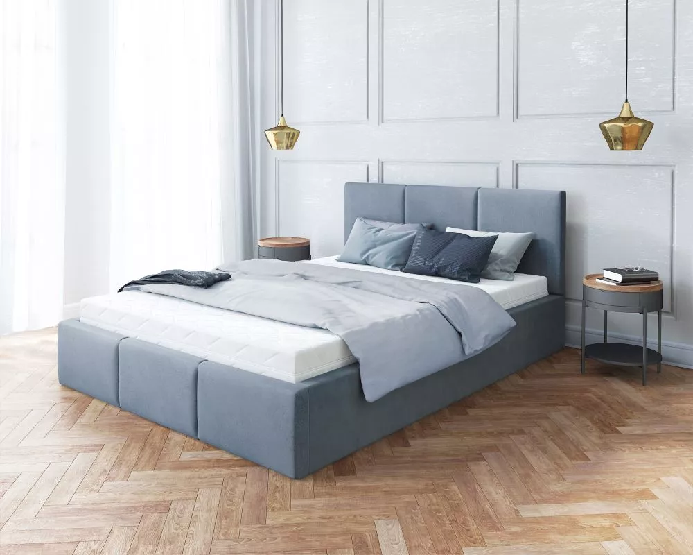 Gulta Fresia Premium Standard ar stelāžu Guļamvietas platums: 140 cm, Guļamvietas garums: 200 cm, stelāžas tips: metāla,