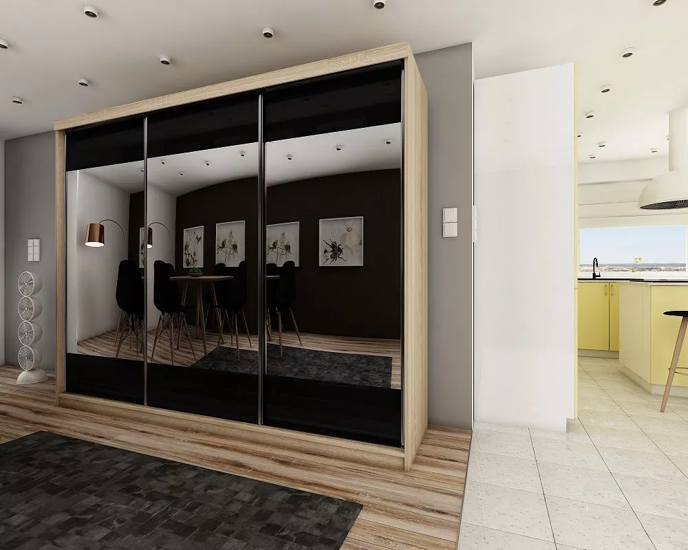 Skapis Top 32 ar LED · Ozols sonoma · 250 × 62 × 200 cm