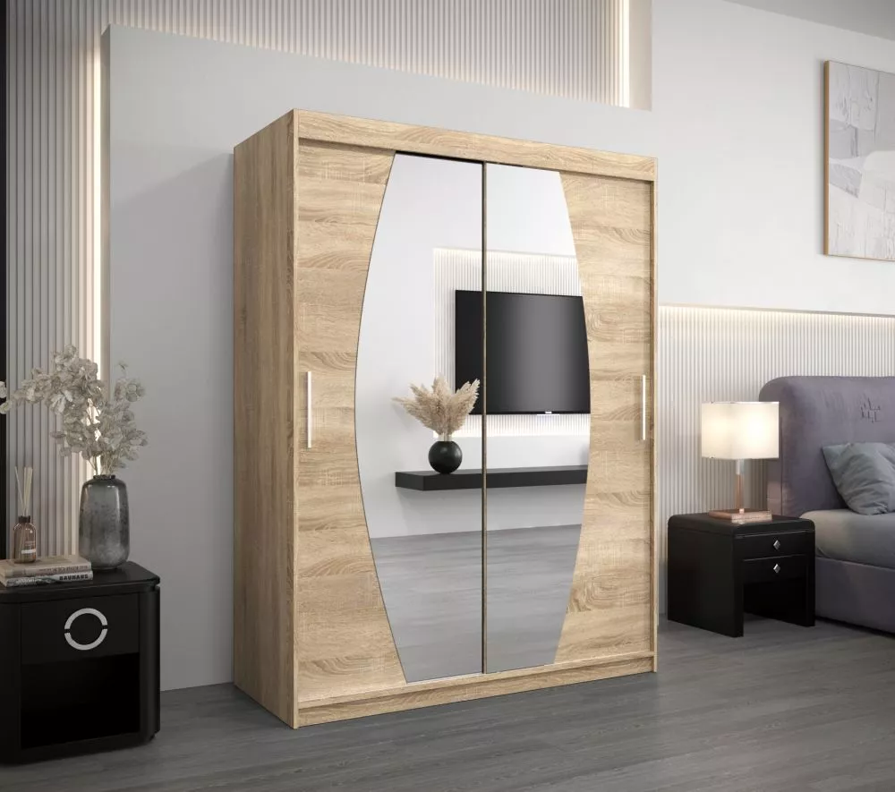 Skapis Elypse · Sonoma · 150 × 62 × 200 cm