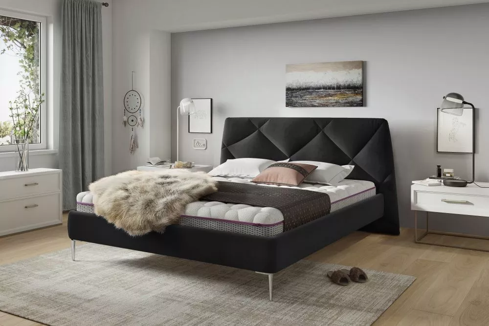 Gulta Davos Standard ar stelāžu Guļamvietas platums: 140 cm, Guļamvietas garums: 200 cm, stelāžas tips: Easypack, · Meln