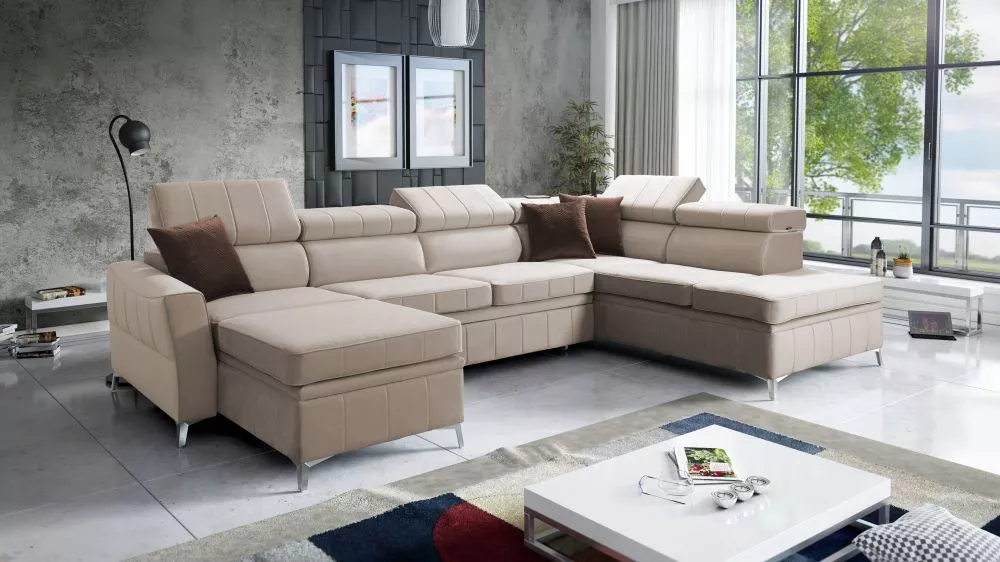 Dīvāns Bartez 6 Standard · Krēma · 218 × 328 × 80 cm
