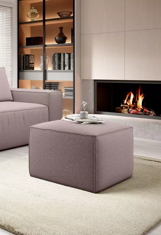 Pufs Silla P Standard Auduma numurs: Gojo 101, · Kapučino · 88 × 45 × 68 cm