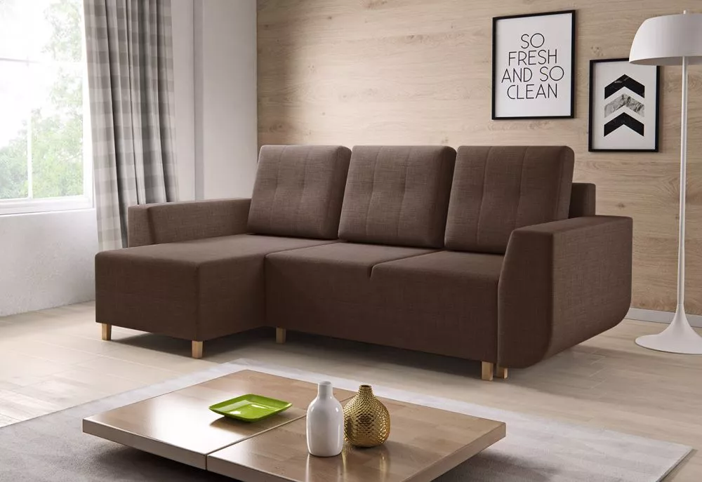 Dīvāns Malibu Comfort standard · Brūns · 146 × 246 × 93 cm