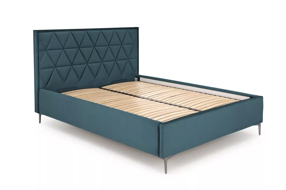 Gulta Modulo 5 160x200 ar stelāžu Guļamvietas platums: 160 cm, Guļamvietas garums: 200 cm, · Zaļš · 175 × 216 × 120 cm