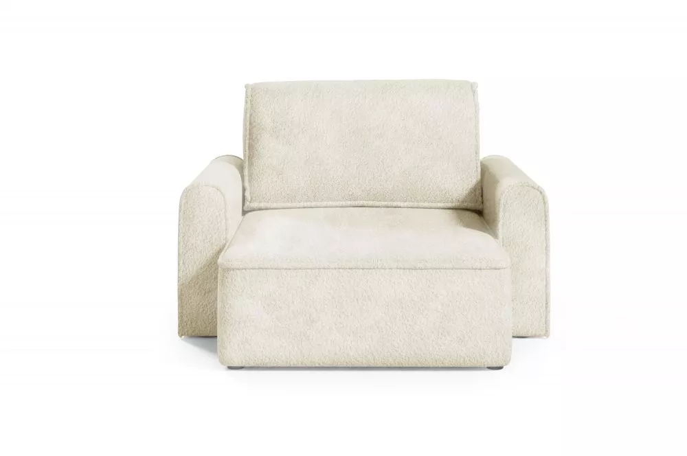 Mīksts krēsls Loretto 1S Long Premium Standard Sēdvietas dziļums: 112 cm, · Brūni pelēks · 140 × 158 × 88 cm