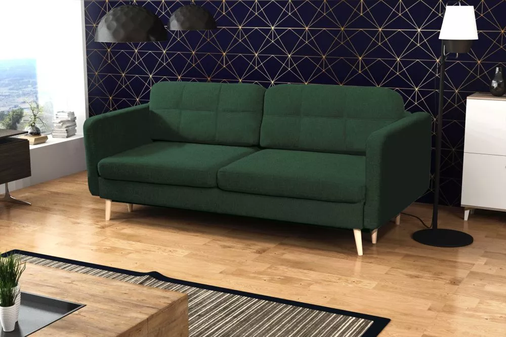 Dīvāns Prince Comfort standard · Tumši zaļš · 94 × 230 × 89 cm