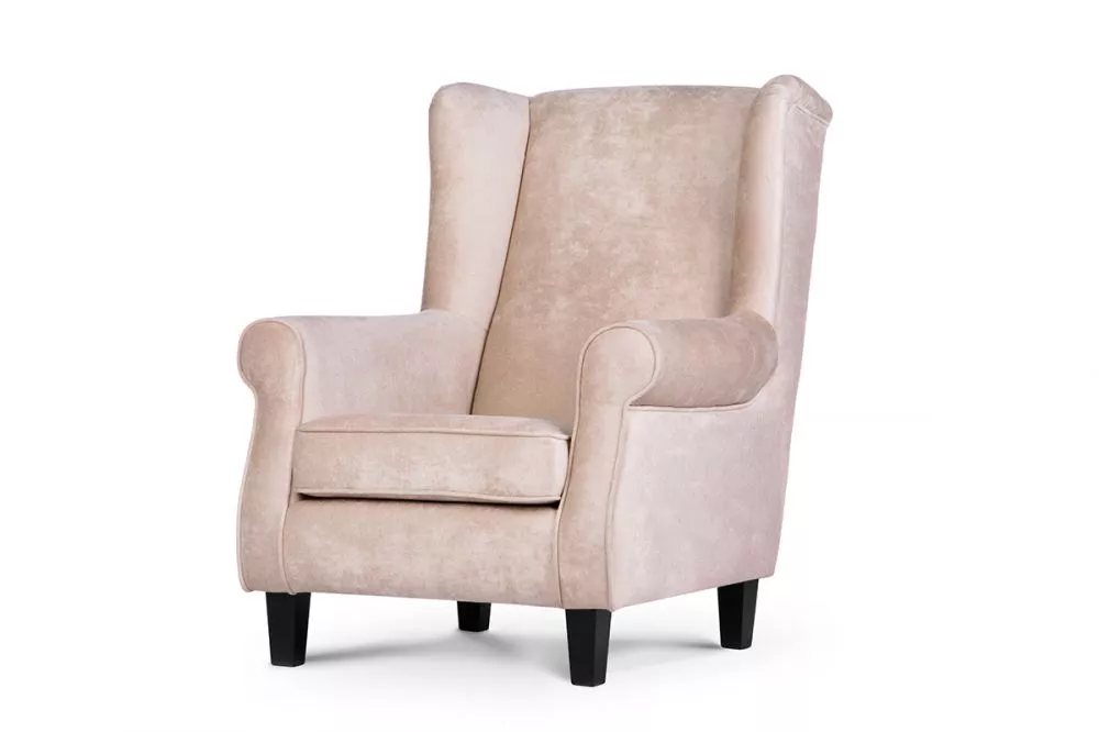 Mīksts krēsls Miles Black Standard Sēdvietas dziļums: 56 cm, · Bēšs · 82 × 97 × 105 cm