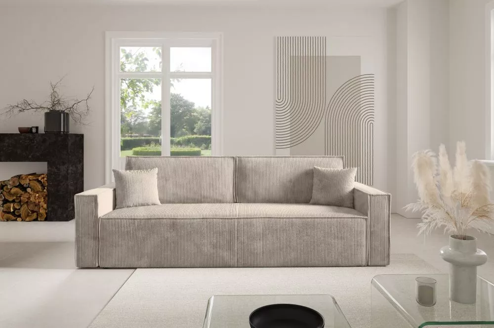 Dīvāns Basic Sofa Standard · Bēšs · 98 × 240 × 88 cm