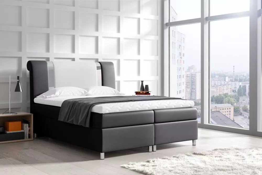 Gulta Mars Premium Standard Guļamvietas platums: 140 cm, Korpusa krāsa: melns, Guļamvietas garums: 200 cm, · 140 × 229 ×