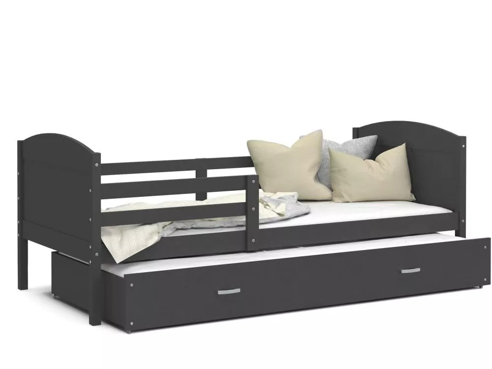 Bērnu gulta Mateusz P2 MDF 80x190 ar stelāžām Guļamvietas platums: 80 cm, Guļamvietas garums: 190 cm, · 86 × 198 × 78.5 
