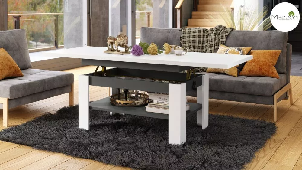 Žurnālgalds Rio Transformer Korpusa krāsa: balts, · 130 × 65 × 55 cm