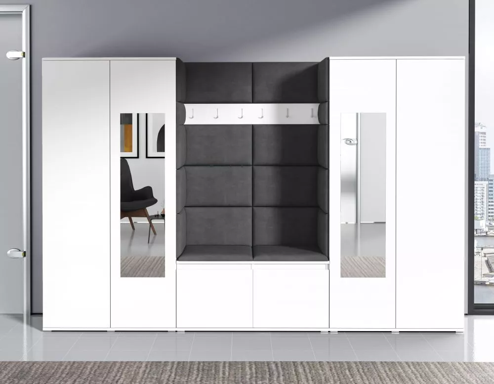 Apavu plaukts Emi 10 Trinity Korpusa krāsa: balts, · 280 × 185 × 40 cm