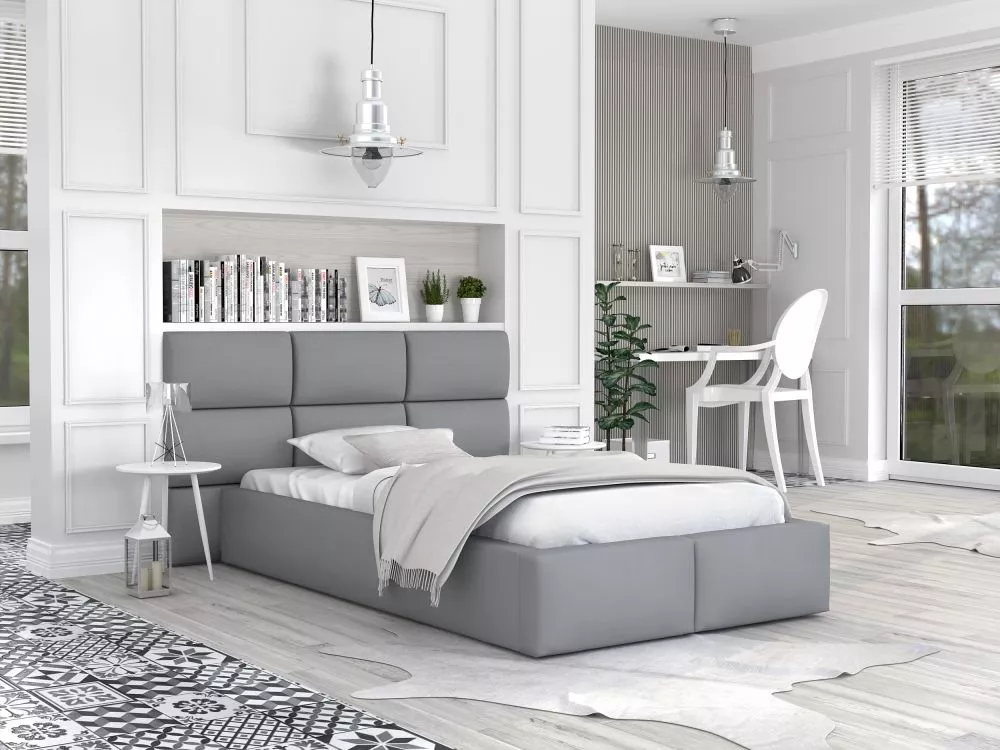 Gulta Denver Premium Standard ar stelāžu Guļamvietas platums: 90 cm, Guļamvietas garums: 200 cm, stelāžas tips: metāla, 