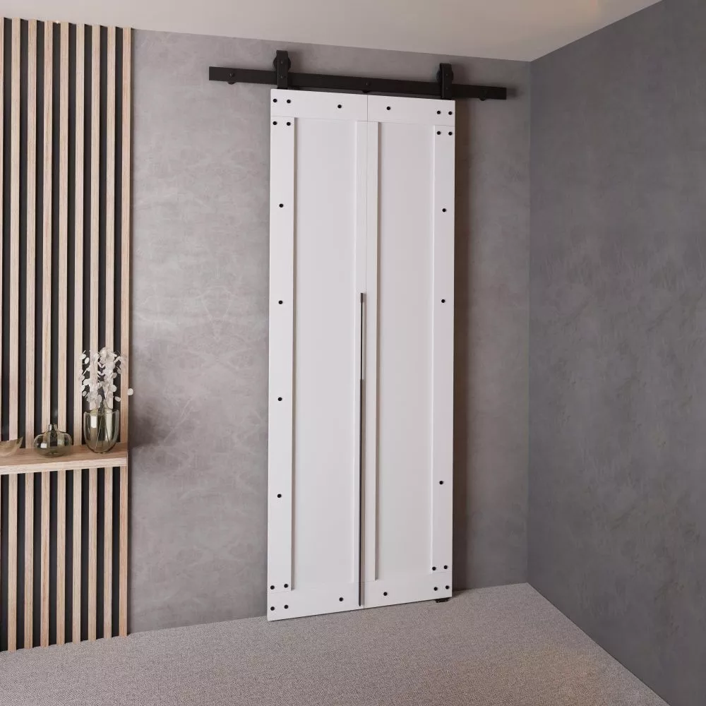 Bīdāmās durvis Qudio Loft-2 · Balts · 66 × 205 cm