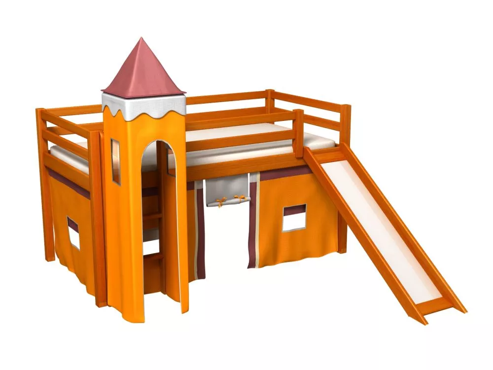 Bērnu gulta Gabi Z Tower ar stelāžu Guļamvietas platums: 80 cm, Guļamvietas garums: 180 cm, · 88 × 188 × 106 cm