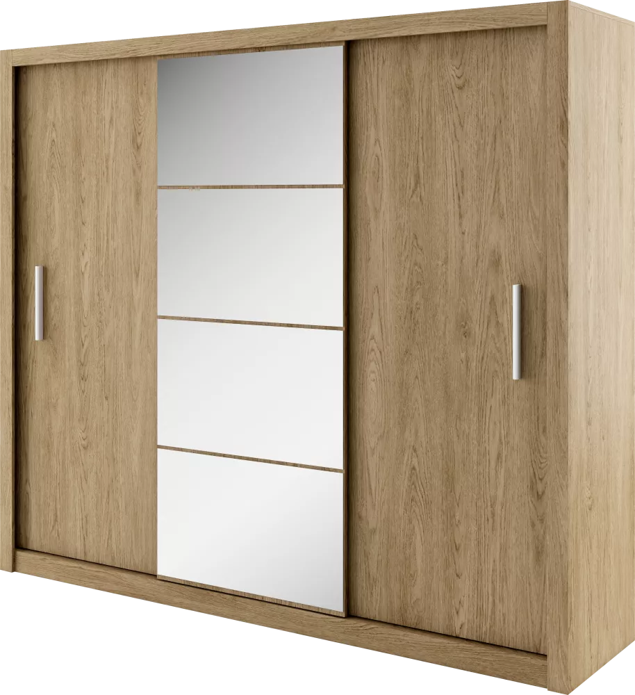 Skapis Idea ID-01 · Ozols shetland · 250 × 60 × 215 cm