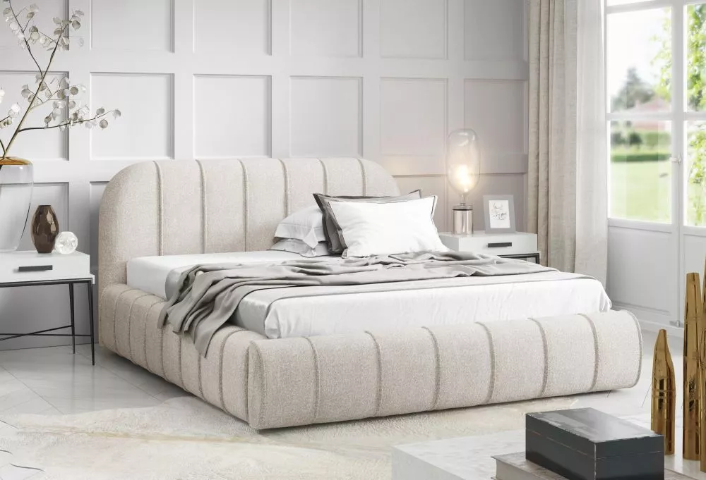 Gulta Rivano standard ar stelāžu Guļamvietas platums: 120 cm, Guļamvietas garums: 200 cm, stelāžas tips: metāla, · Gaiši
