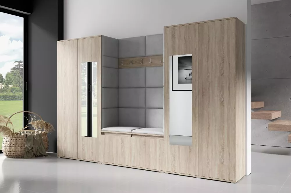 Apavu plaukts Emi 10 Trinity Korpusa krāsa: sonoma, · 280 × 185 × 40 cm