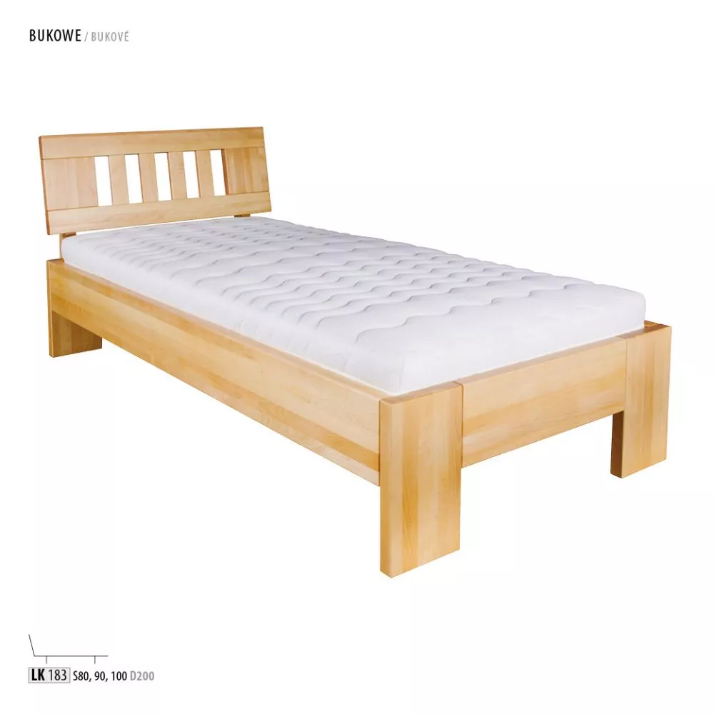 Gulta LK 193/83 ar stelāžu Guļamvietas platums: 80 cm, Guļamvietas garums: 200 cm, stelāžas tips: koka, · Dižskābardis ·