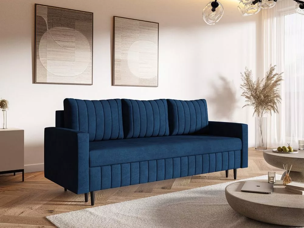 Dīvāns Comfort 3S Standard · Zils · 90 × 215 × 94 cm
