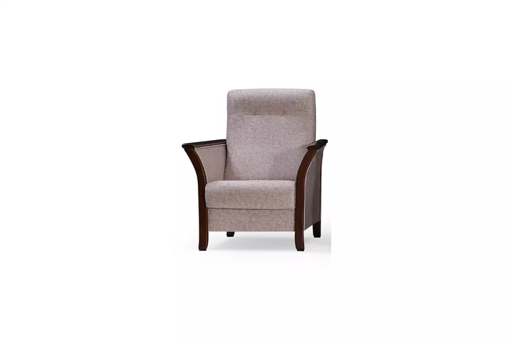 Mīksts krēsls Roko 1S Premium Standard Sēdvietas dziļums: 48 cm, · Kapučino · 80 × 80 × 95 cm