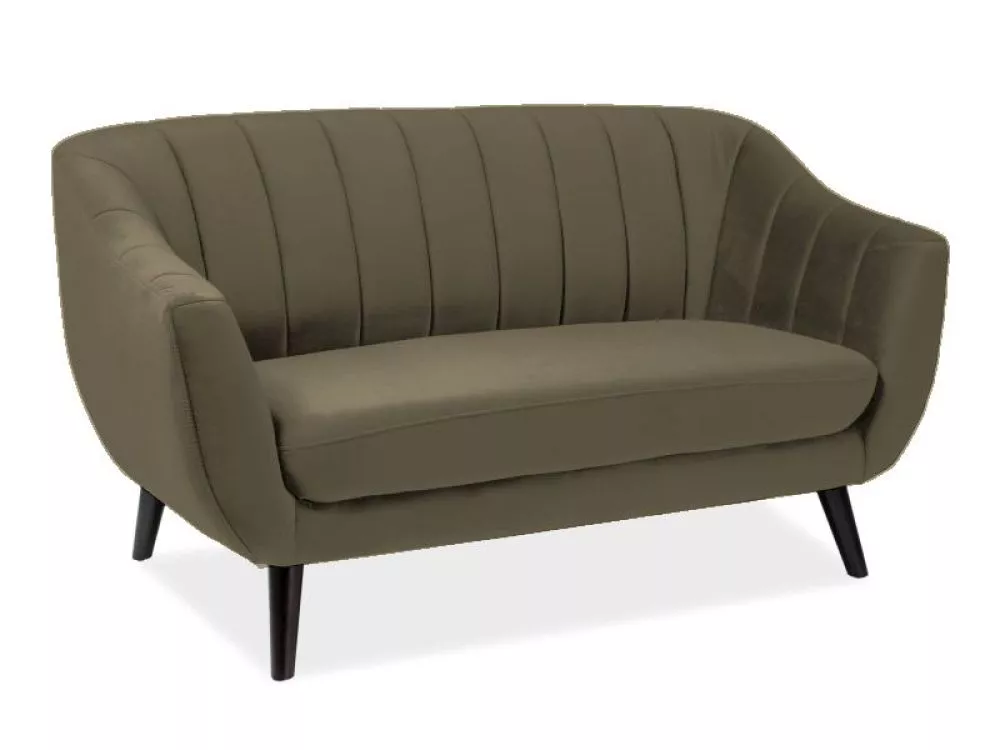 Dīvāns Elite 2S Velvet · Olīvu · 85 × 153 × 83 cm