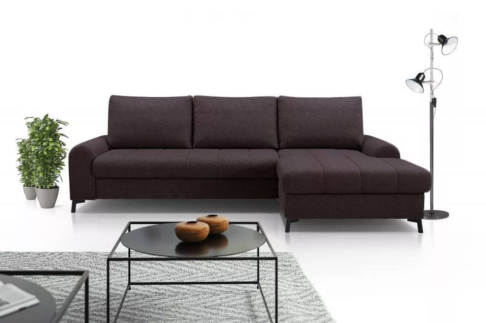Dīvāns Akira standard · Melns · 168 × 252 × 88 cm