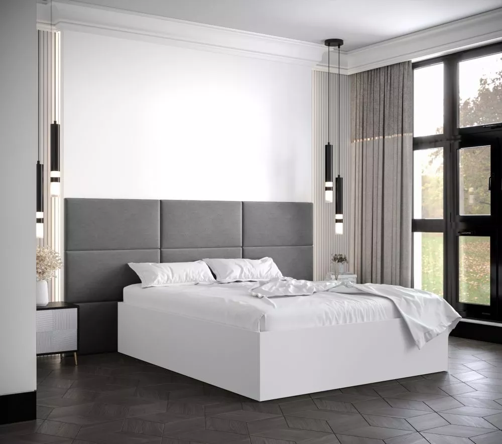Gulta Bella 2 ar stelāžu Guļamvietas platums: 160 cm, Korpusa krāsa: balts, Guļamvietas garums: 200 cm, stelāžas tips: k