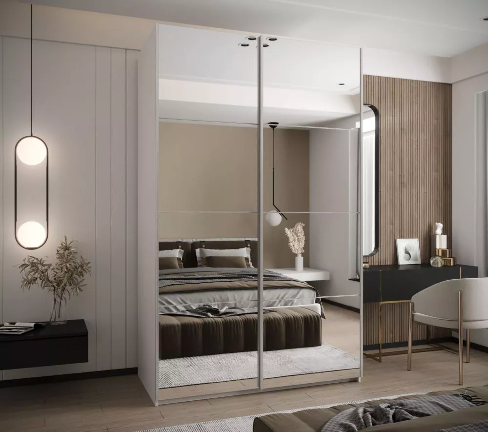 Skapis Lux 2 · Balts · 160 × 61 × 245.5 cm