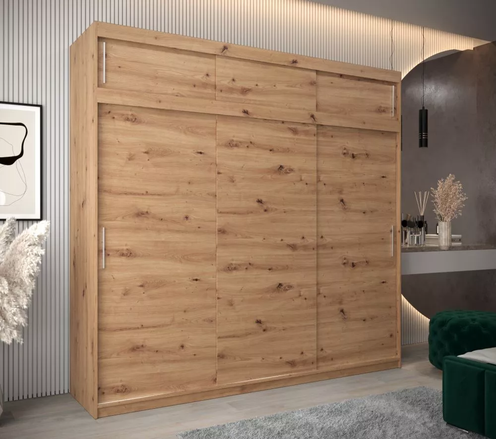 Skapis Tokyo Plus · Ozols artisan · 250 × 62 × 240 cm