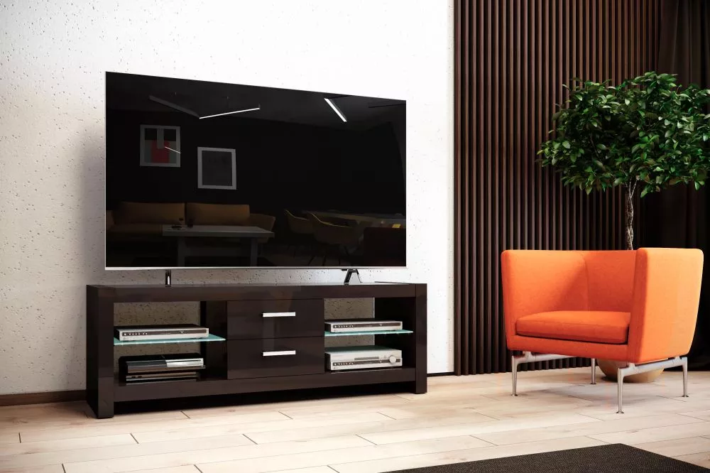 TV tumba Andora ar LED · Brūns · 150 × 45 × 52.5 cm