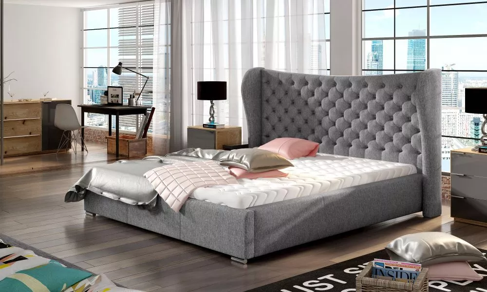 Gulta Lancaster Premium Standard ar stelāžu Guļamvietas platums: 140 cm, Guļamvietas garums: 200 cm, stelāžas tips: metā