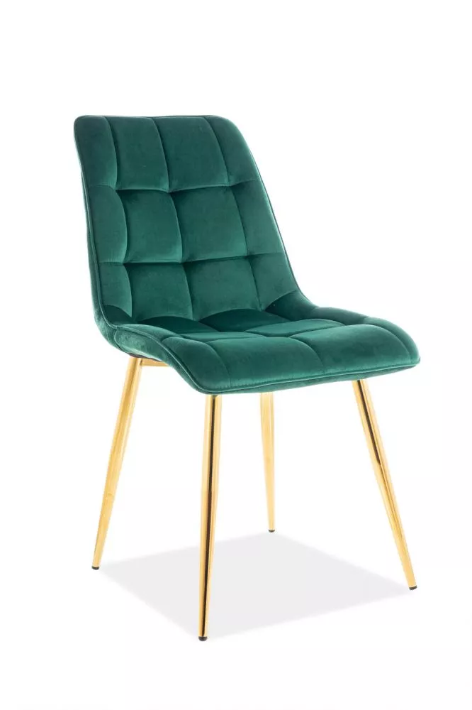 Krēsls Chic Gold Velvet · Zaļš · 88 × 50 × 41 cm