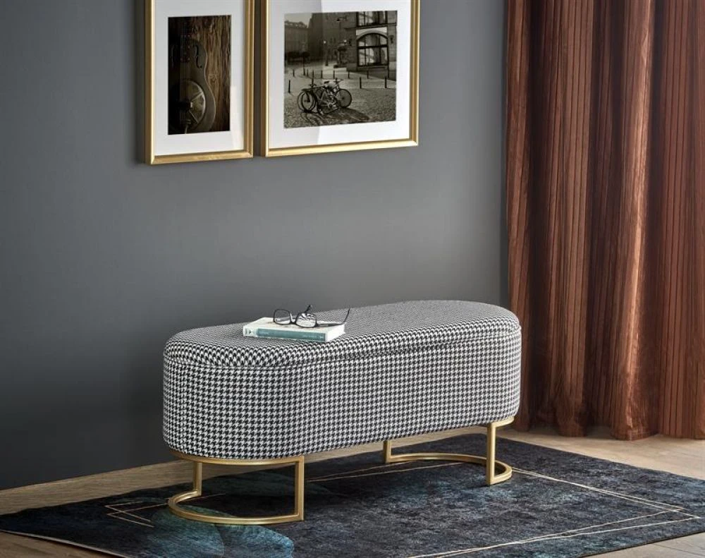 Pufs Harmony Gold · 105 × 42 × 40 cm