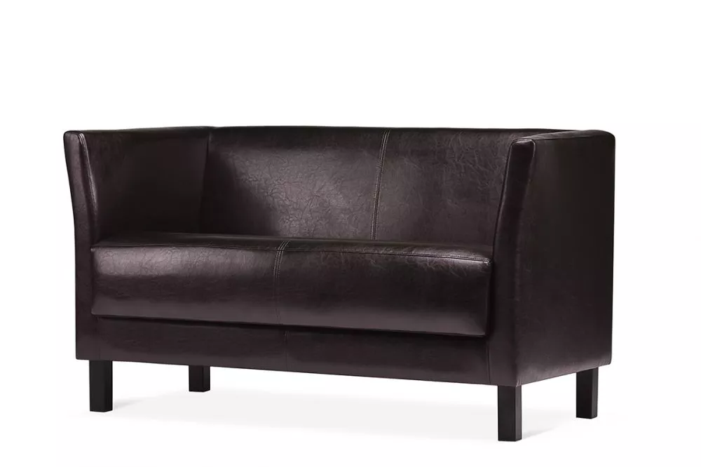Dīvāns Especto 2S Standard · Tumši brūns · 67 × 130 × 71 cm