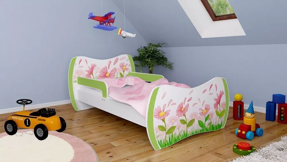 Bērnu gulta Dream L03 160x80 DM16 ar stelāžu Guļamvietas platums: 80 cm, Guļamvietas garums: 160 cm, · 104 × 164 × 71 cm