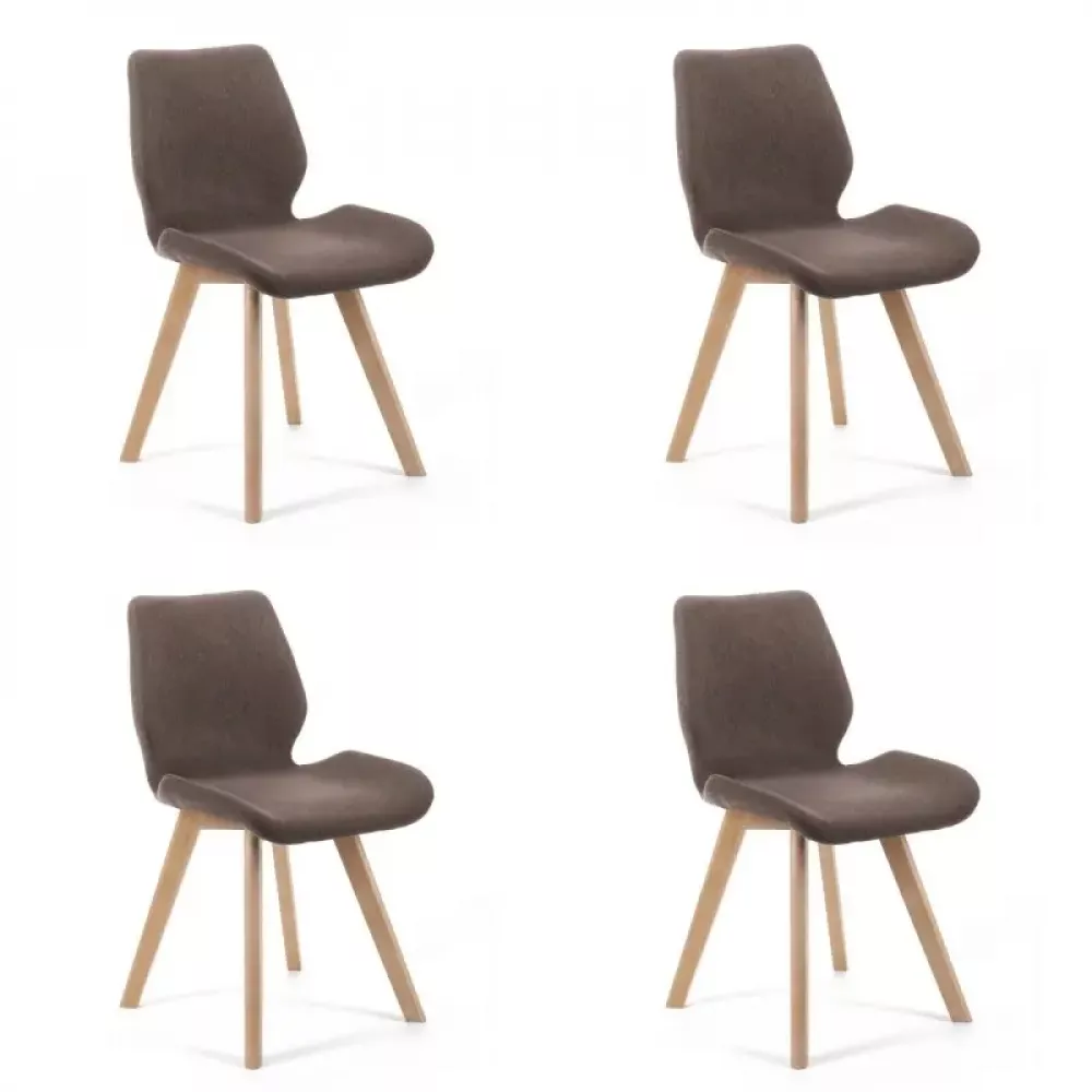 Krēsls Sweet SJ.0159 Set · Brūns · 82.5 × 45.5 × 59 cm