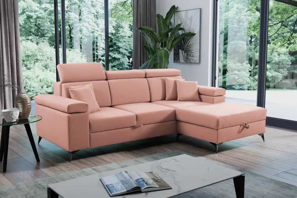 Dīvāns Brico Mini Standard · Rozā · 170 × 254 × 93 cm