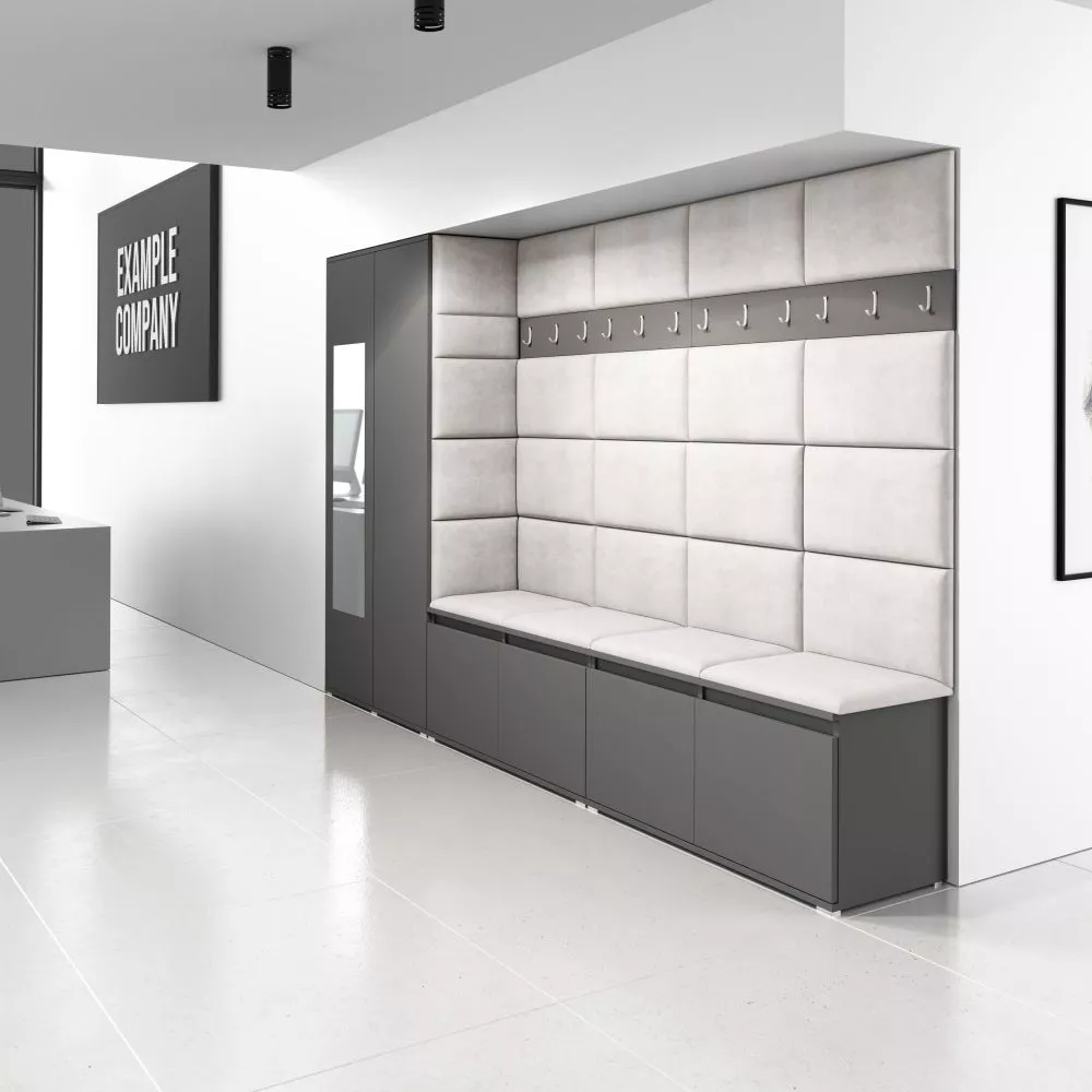 Apavu plaukts Emi 9 Trinity Korpusa krāsa: grafīts, · 290 × 185 × 40 cm