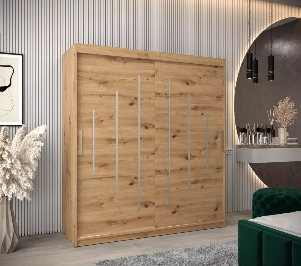 Skapis York · Ozols artisan · 180 × 62 × 200 cm