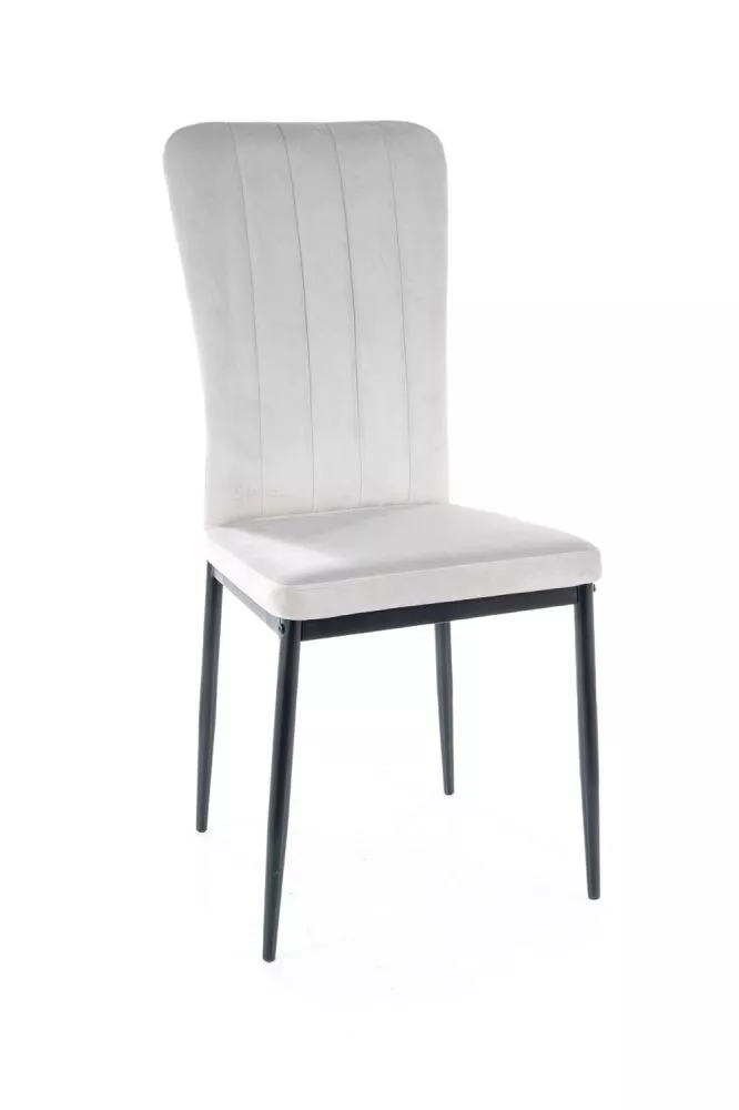 Krēsls Vigo Velvet · Gaiši pelēks · 91 × 45 × 52 cm