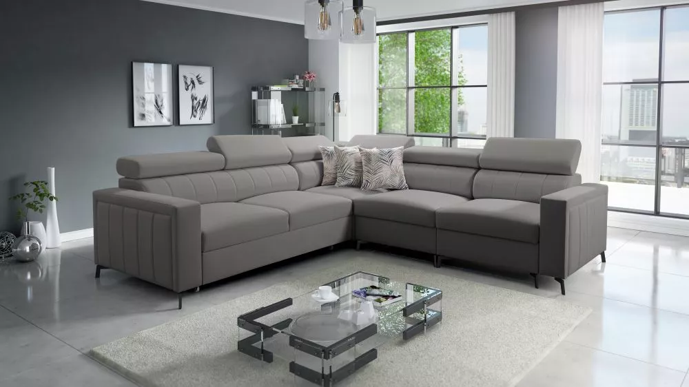 Dīvāns Baltico 4 Premium Standard · Tumši pelēks · 275 × 275 × 83 cm